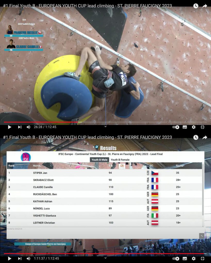 Camille brille à la Coupe d’Europe de Difficulté à Saint-Pierre-en-Faucigny