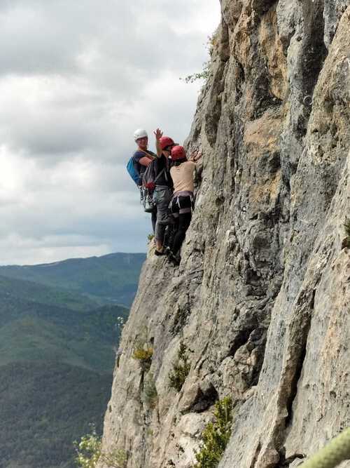 grandes voies escalade Orpierre