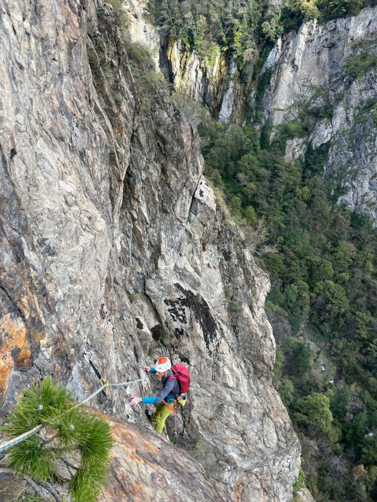 Sortie d&rsquo;escalade en grande voie à Pontamafrey – La Voie des Lépreux