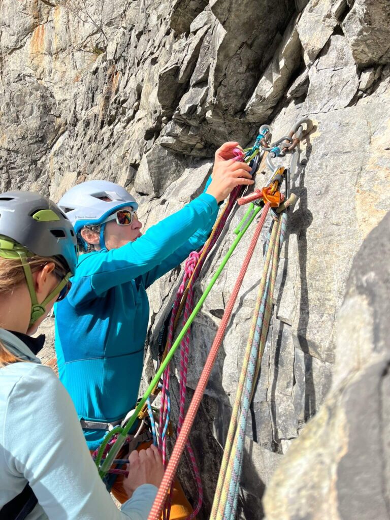 Initiation grande voie escalade
