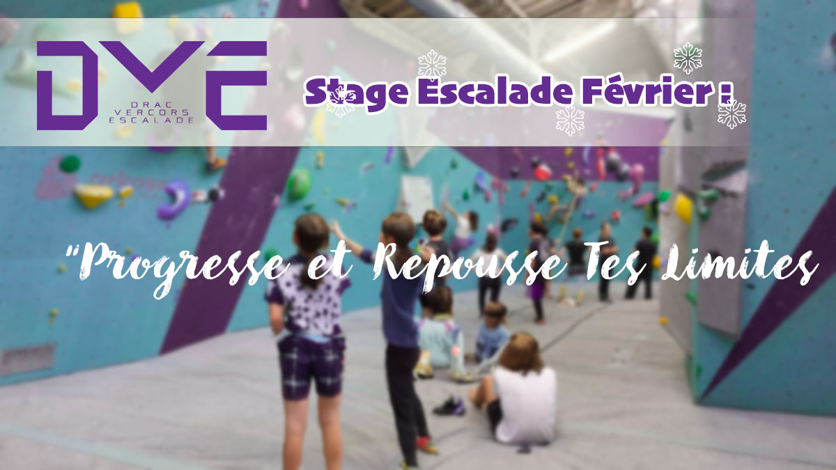 du stage "escalade vacances de février"
