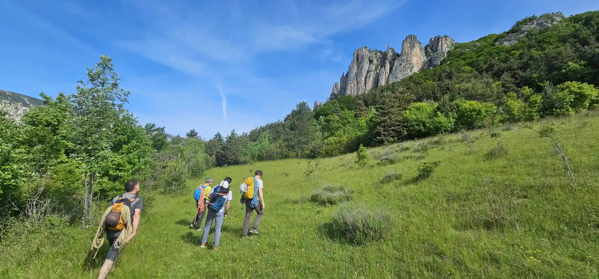 Escalade traditionnelle aux aiguilles de Bénevise