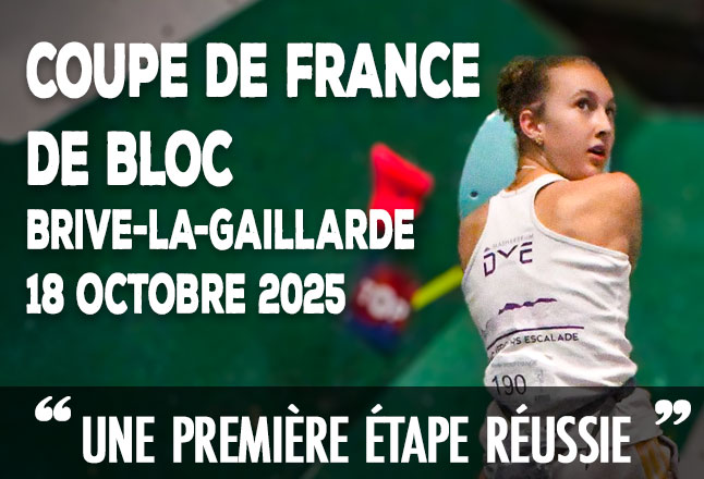 🧗‍♀️ Coupe de France de Bloc – Brive-la-Gaillarde (18 octobre 2025)